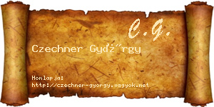 Czechner György névjegykártya